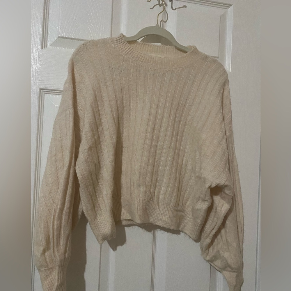 Sophie Rue Cream Ribbed Sweater - Picture 2 of 4